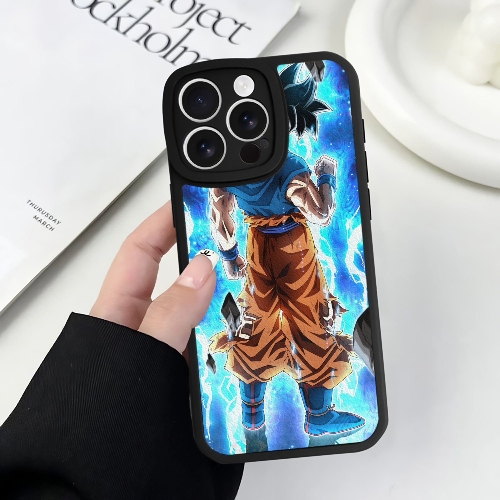（画像用） ドラゴンボール DRAGON BALL 【iPhone 16シリーズ対応】シリコンスマホケース（レザー調） 材質：シリコン